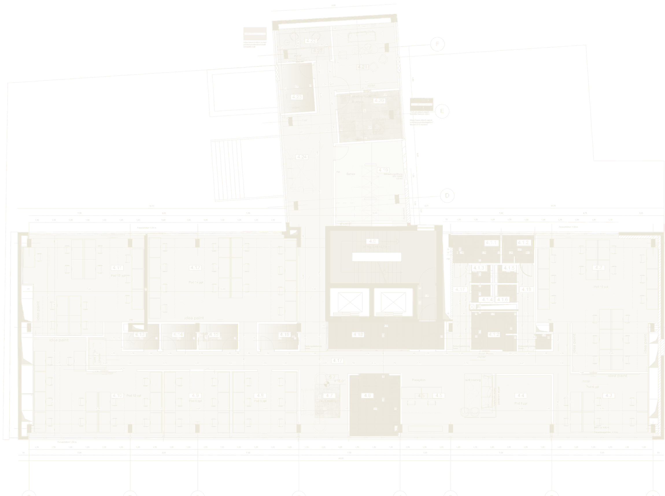 Grundriss 4. Obergeschoss